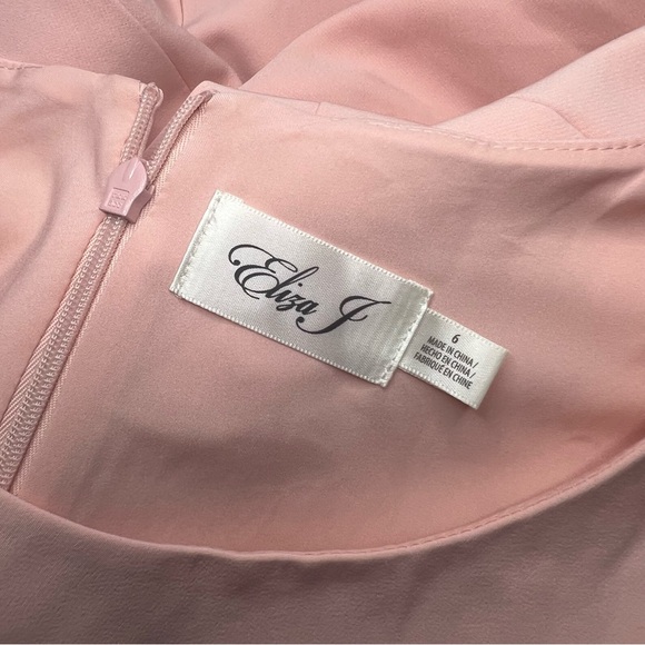 Eliza J Ruffle Drape Sleeveless Maxi Dress Evening Gown Size 6 Wedding Guest - Picture 15 of 16